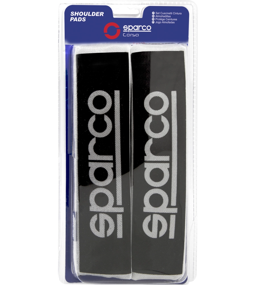 COPPIA DI CUSCINETTI PASSACINTURA UNIVERSALI PER AUTO SPARCO "OPC12120001" NERI